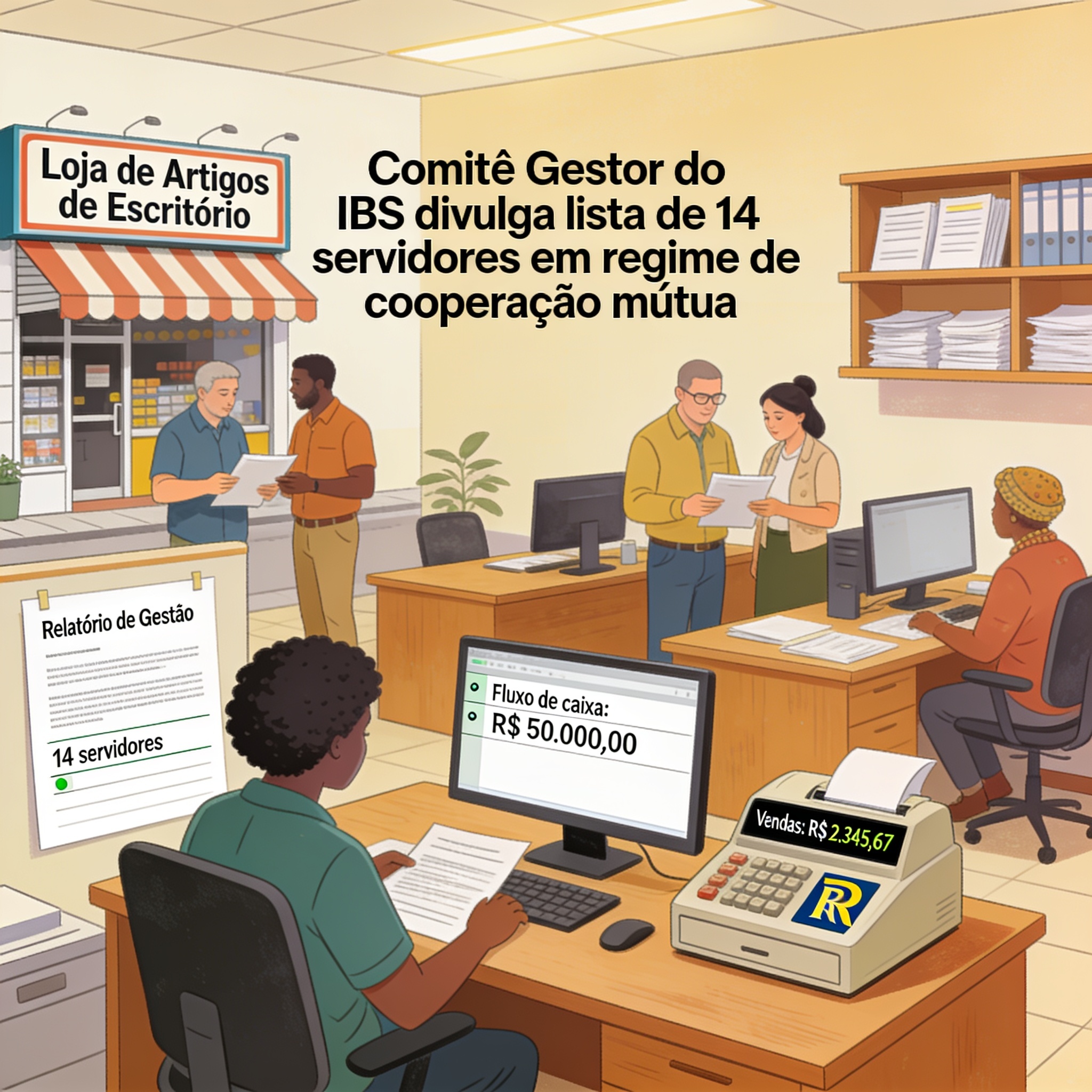 Comitê Gestor do IBS divulga lista de 14 servidores em regime de cooperação mútua