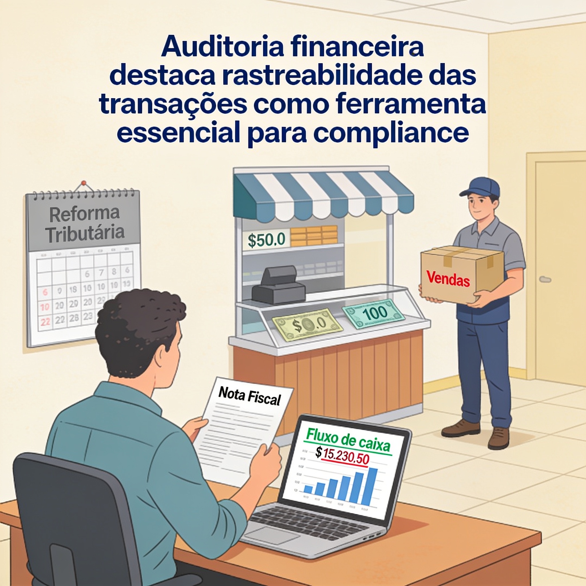 Auditoria financeira destaca rastreabilidade das transações como ferramenta essencial para compliance